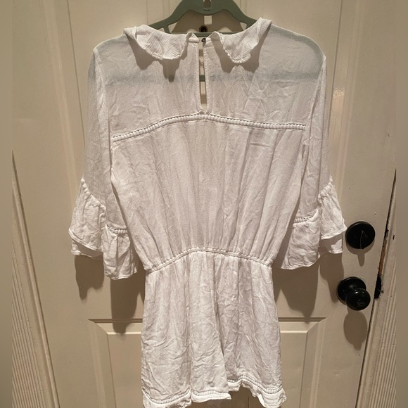 Abercrombie and Fitch White Ruffle Romper M - Picture 7 of 7